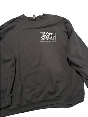East coast Men's Black Crewneck Sweatshirt